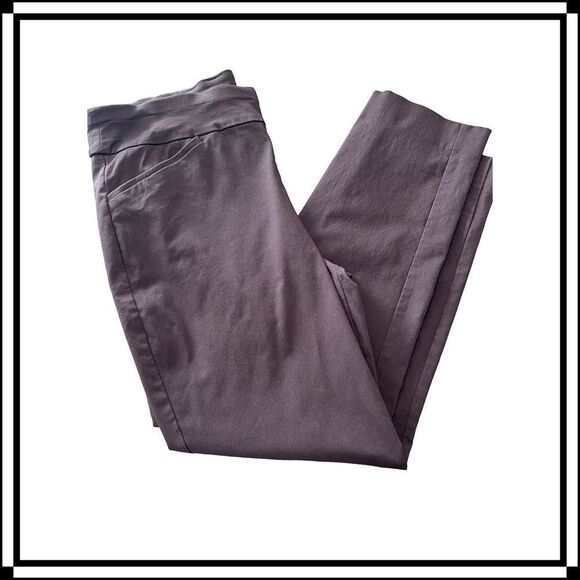 EUC! Chicos Pull On, Dk Brown, Ankle Pant, Size 2 (14-16) - Picture 4 of 5